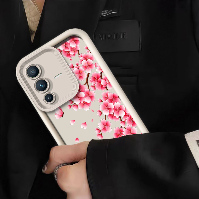 Pink Cherry Blossom Print Phon - Vivo V40 review and price